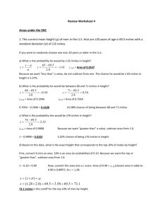 Review Sheet 4 Solutions