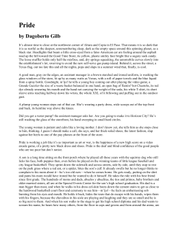 Dagoberto gilb pride essay