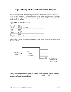 Tips on Using a PC Power Supply for Projects