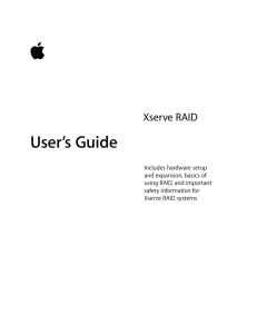 Xserve RAID User's Guide (Manual)