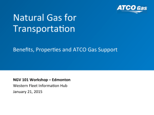 Natural Gas for Transporta/on