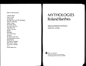 Roland Barthes - WiredProf.com