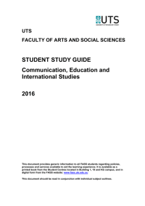 FASS student study guide - University of Technology Sydney