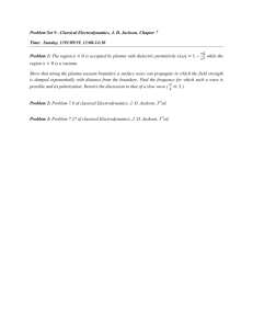 Problem Set 9 - Classical Electrodynamics, J. D. Jackson, Chapter 7