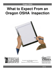 What to Expect From an Oregon OSHA Inspection