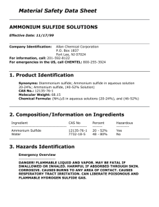 Ammonium Sulfide 46-52%