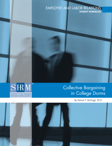 Collective Bargaining in College Dorms Student Workbook
