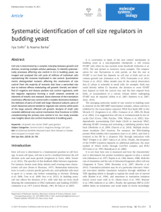 Systematic identification of cell size regulators in budding yeast