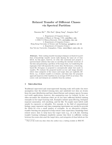 Relaxed Transfer of Different Classes via Spectral Partition