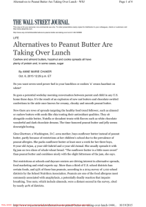 Alternatives to Peanut Butter Are Taking Over Lunch