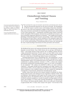 Chemotherapy-Induced Nausea and Vomiting