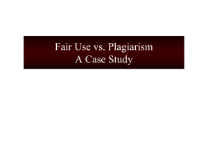 Fair Use vs. Plagiarism A Case Study - MISWeb