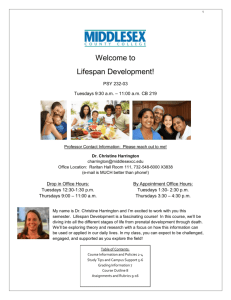 Lifespan Development! - Middlesex County College