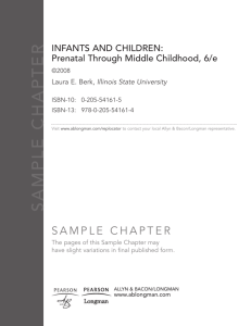 Chapter 8: Physical Development in Early Childhood