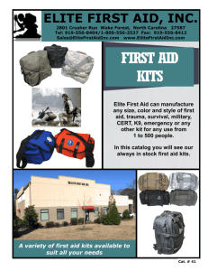 FIRST AID KITS - Elite First Aid
