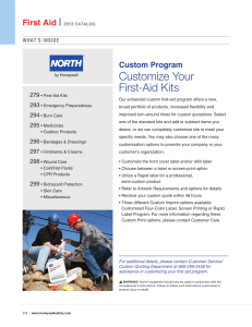 Customize Your First-Aid Kits
