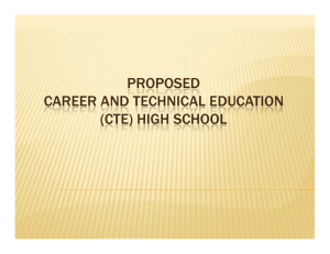 (cte) high school - Wake Education Partnership