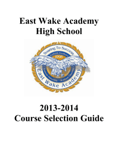 Visual Arts - East Wake Academy