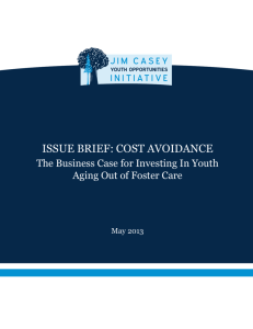 issue brief: cost avoidance - Jim Casey Youth Opportunities Initiative