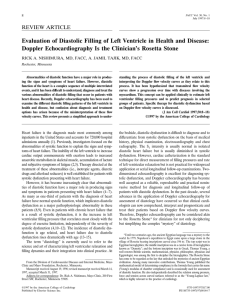 Evaluation of Diastolic Filling of Left Ventricle in Health and