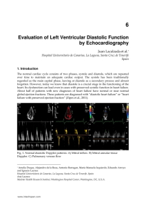 Evaluation of Left Ventricular Diastolic Function by