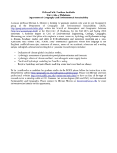 PhD and MSc Positions Available University of Oklahoma