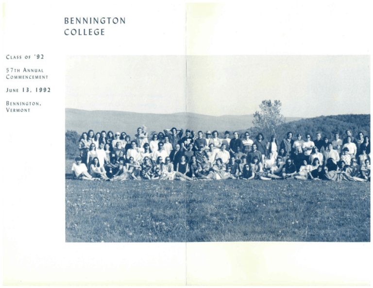 BENNINGTON COLLEGE BENNINGTON COLLEGE