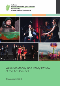 Value for Money and Policy Review of the Arts Council