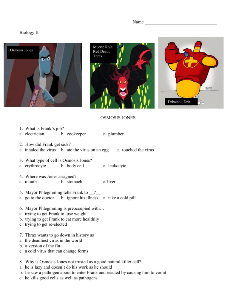 Osmosis Jones Frank