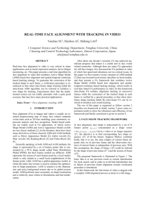 REAL-TIME FACE ALIGNMENT WITH TRACKING IN VIDEO