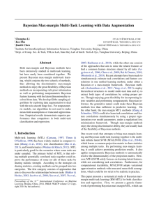 Bayesian Max-margin Multi-Task Learning with Data Augmentation