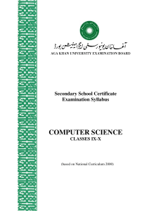 computer science - Examination Board