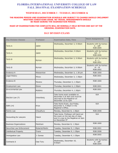 florida international university college of law fall 2014 final