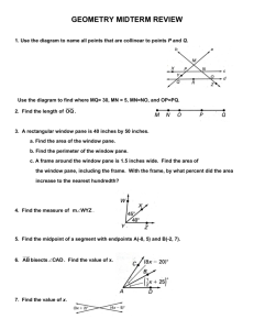 GEOMETRY MIDTERM REVIEW