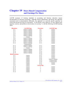 Chapter 19 Share-Based Compensation and Earnings Per Share