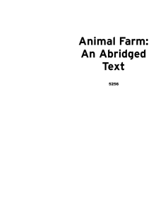 Animal Farm: An Abridged Text