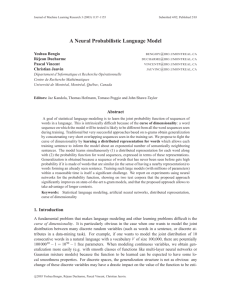 A Neural Probabilistic Language Model