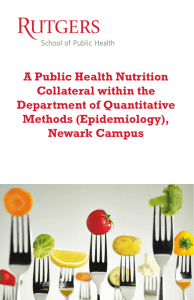 A Public Health Nutrition Collateral