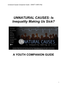 Unnatural Causes-Teachers Guide