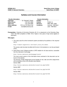 Syllabus and Course Information