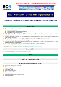 Formation Cortex-M4 / Cortex-M4F implementation - ac6