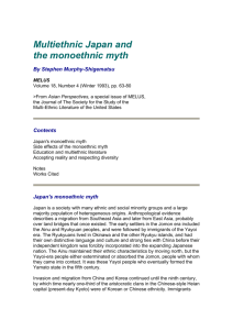 Multi-ethnic Japan and the monoethnic myth - C