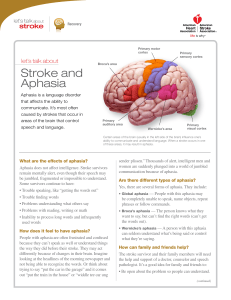 Stroke and Aphasia - American Stroke Association