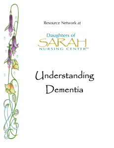 Understanding Dementia - Daughters of Sarah Senior Community