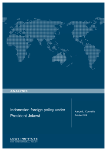 Indonesian foreign policy under President Jokowi