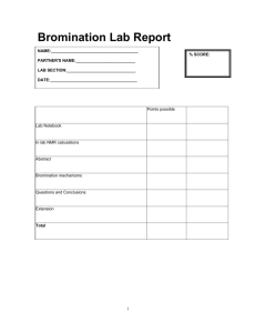Bromination Lab Report