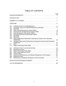 table of contents - Navigation Department USS Momsen