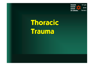 Chest Trauma - Technion moodle