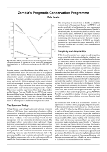 Zambia's Pragmatic Conservation Programme