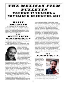 The Mexican Film Bulletin The Mexican Film Bulletin